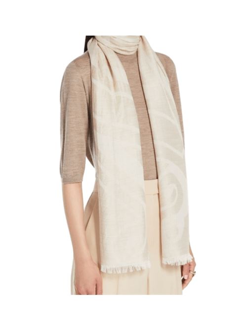 stola donna maxi logo misto seta/cachemere/lana cacha MAX MARA | 14541061210001